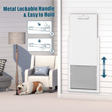 URSPET XL Dog Doors for Large Dogs, Extra Large Dog Door with Magnetic Double Flap, Premium Aluminum Giant Dog Door with Lockable Handle, Extreme Weather Pet Door, Easy to Install